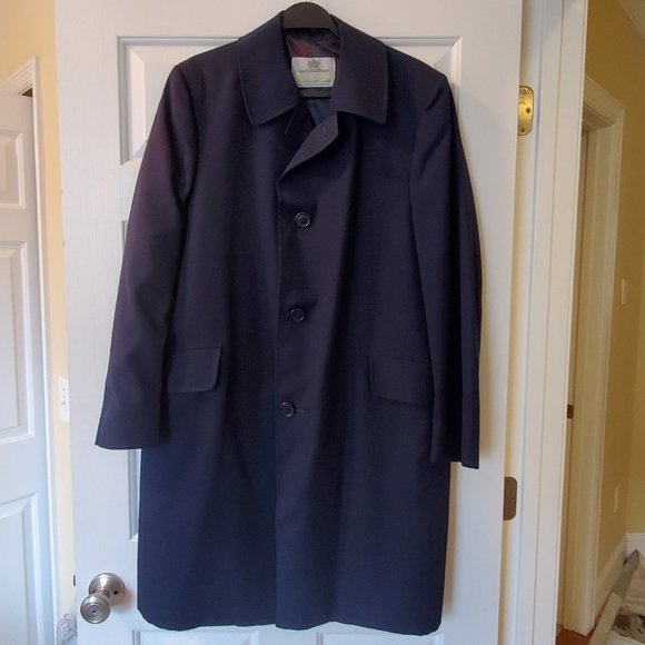 Aquascutum London Other - Vintage Aquascutum Men's Trench Coat Black 42